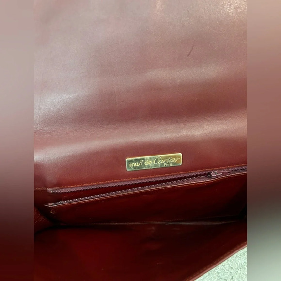 Cartier Must De Cartier Leather Clutch Bag - Picture 5 of 11